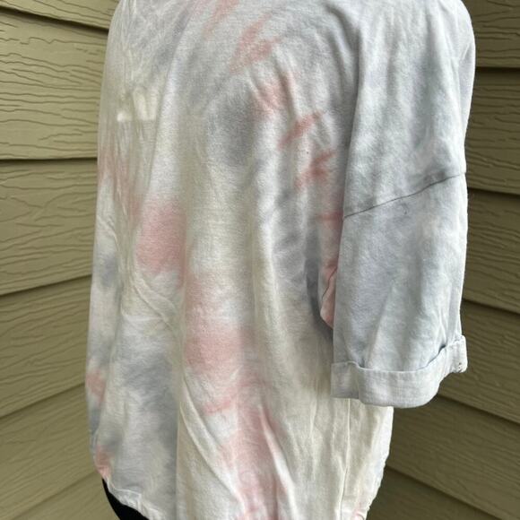 AMERICAN EAGLE tie dye women's size M tie at waist T-shirt . - Picture 3 of 5